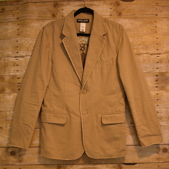 Guess Jeans Co. Authentic Khaki Jacket GUC - Picture 1 of 6